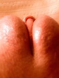 Lewd mature chick in her solo play