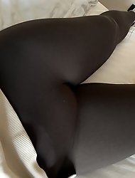 The woman of a certain age in the bathroom.