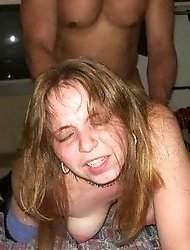 MILF gets creampied by her friend the husband watches