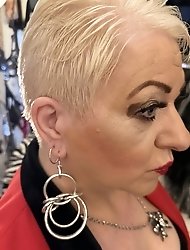 Elegant mature women are posing nude on the camera